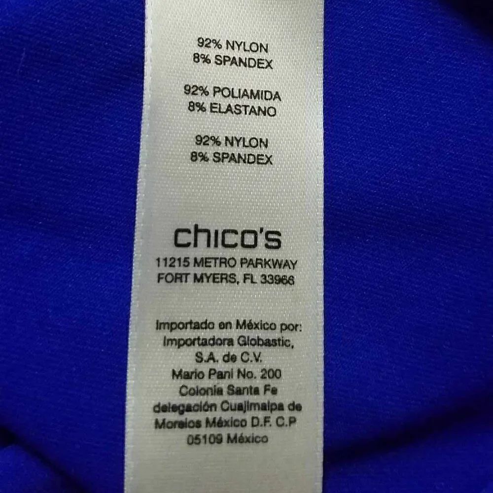 Chicos Blue Tank Top size 3 - Picture 4 of 9